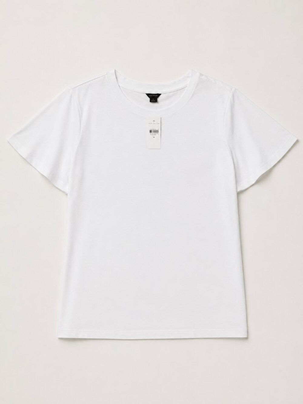 Ann Taylor Flutter-Sleeve Cotton T-Shirt – Size M / NWT